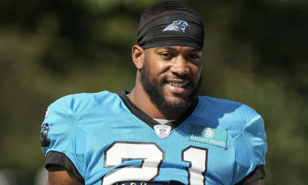 Carolina Panthers Player Smiling Wallpaper