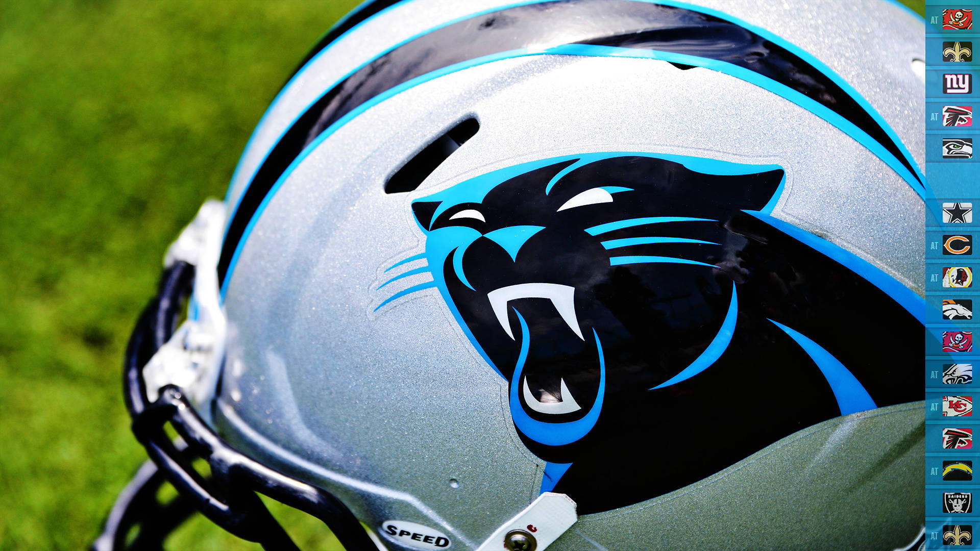 Carolina Roaring Panthers On Helmet Wallpaper