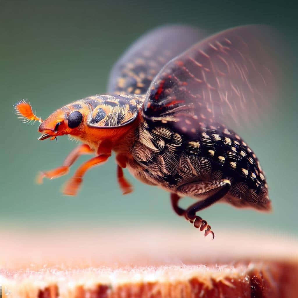 Carpet Beetle In Flight Wallpaper