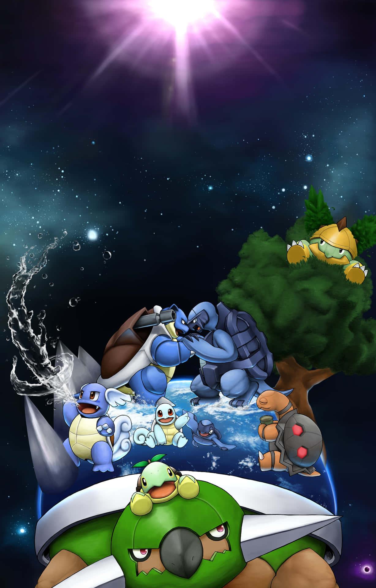 Carracosta With Other Turtle Pokemon Wallpaper