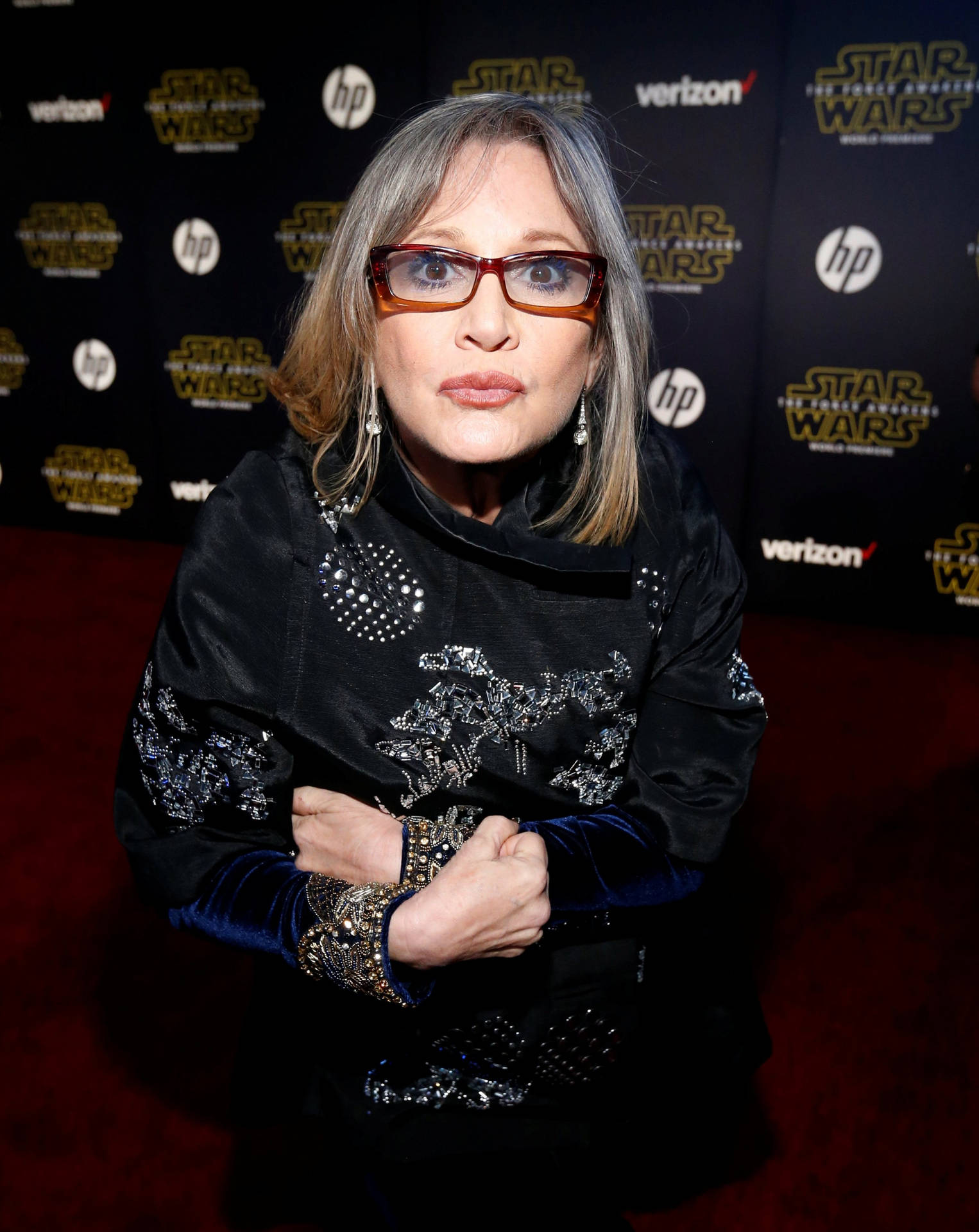 Carrie Fisher Actress And Writer Wallpaper