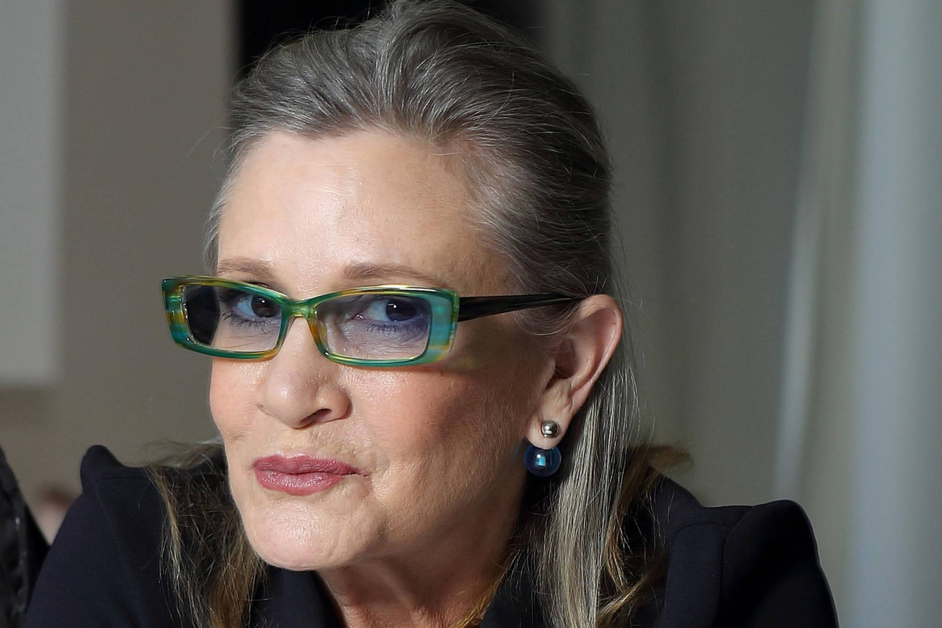 Carrie Fisher American Actress And Writer Wallpaper