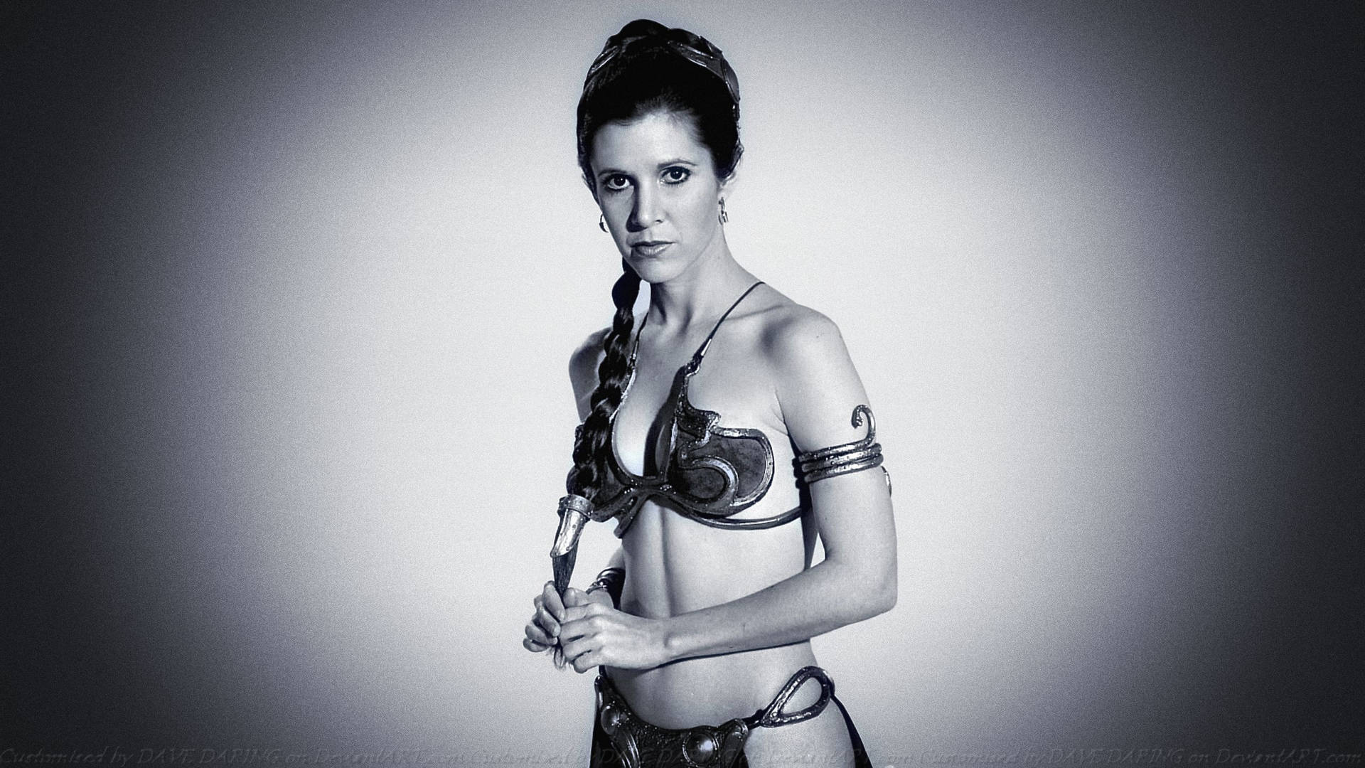 Carrie Fisher Princess Leia Hot Photoshoot Background