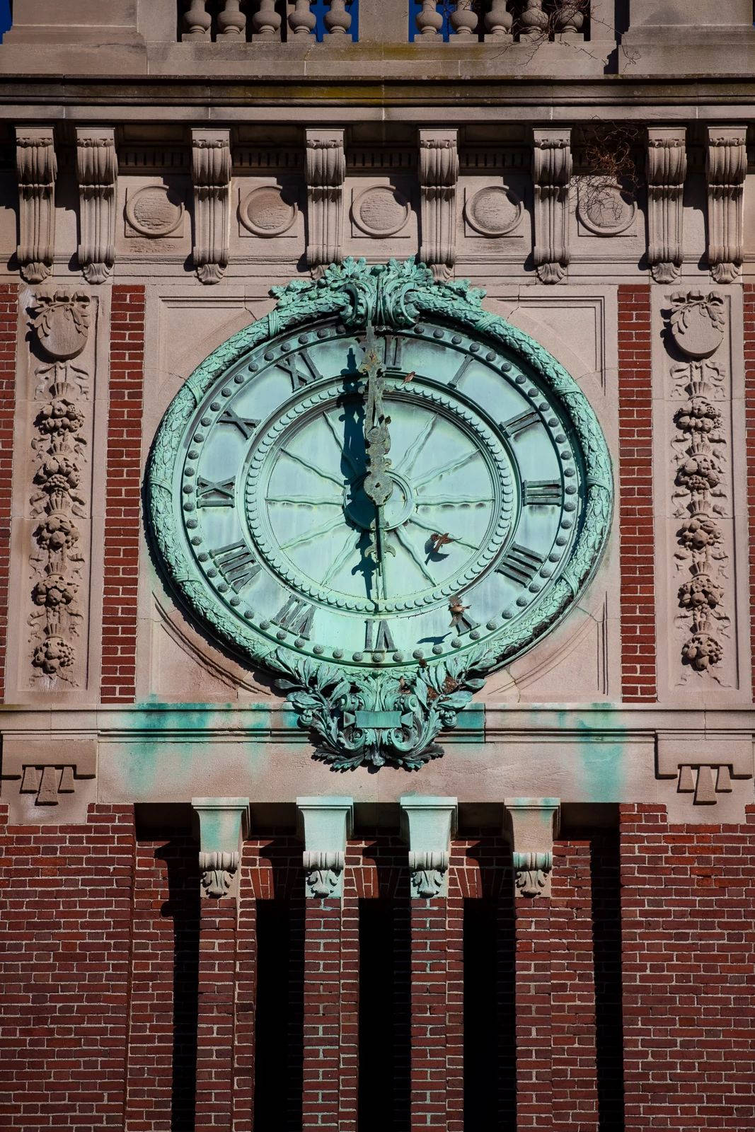 Carrie Tower Clock At Brown University Wallpaper