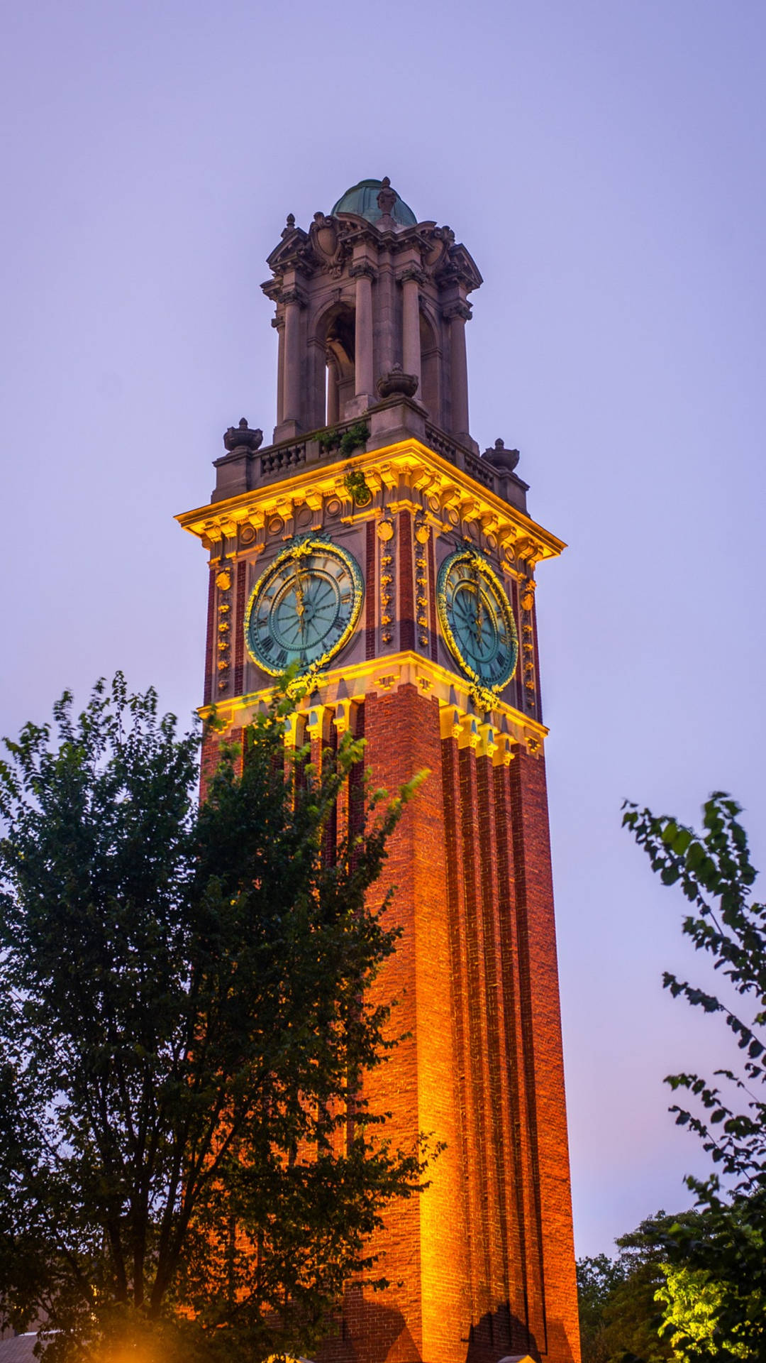 Carrie Tower During Sundown Brown University Wallpaper
