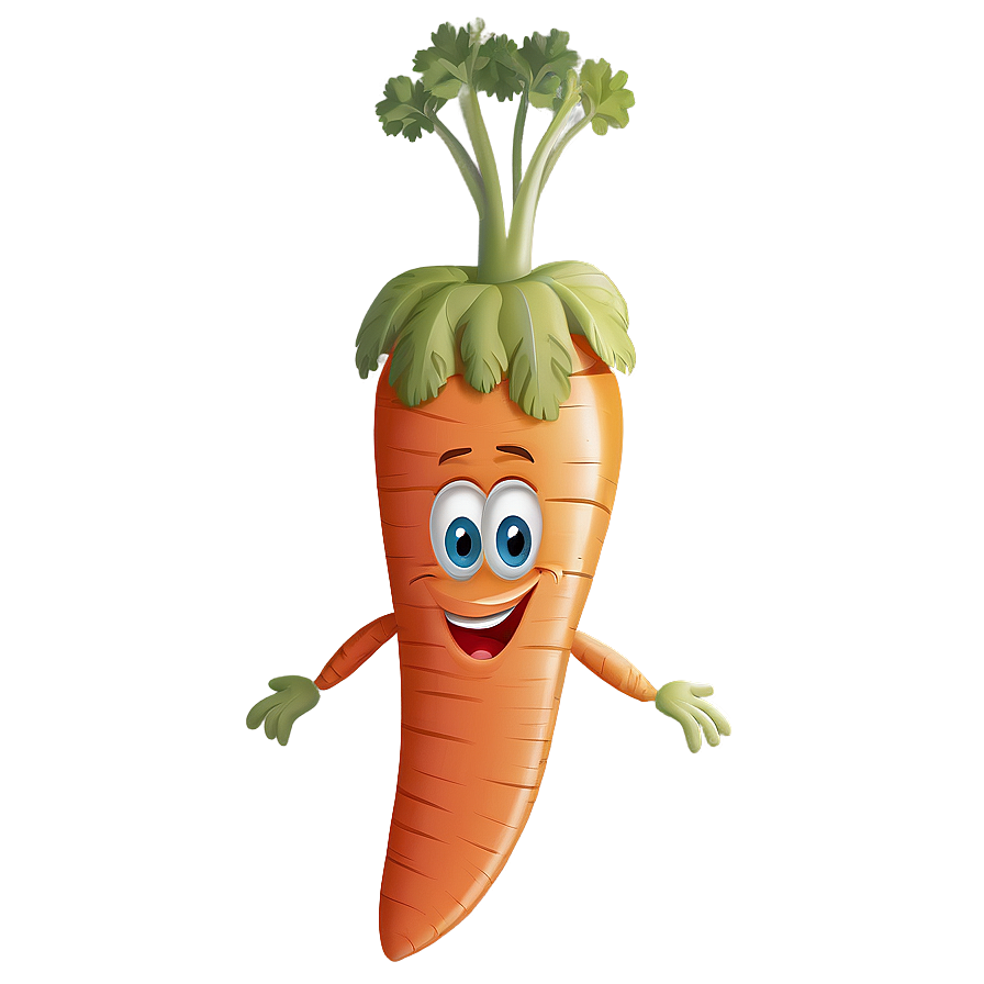 Download Carrot Cartoon Character Png Aki | Wallpapers.com