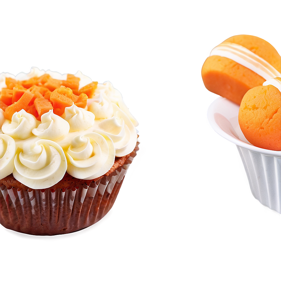 Carrot Cupcakes Png Isw PNG