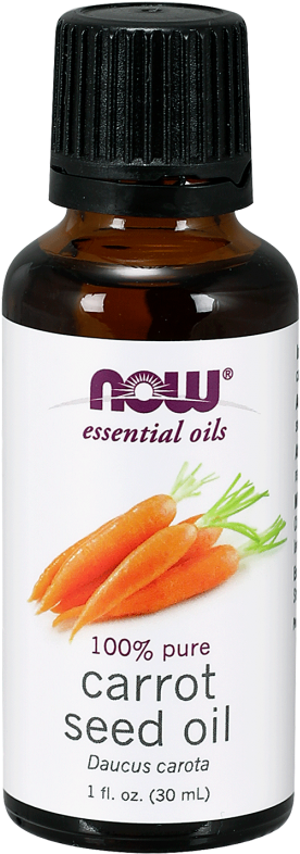 Carrot Seed Essential Oil Bottle PNG