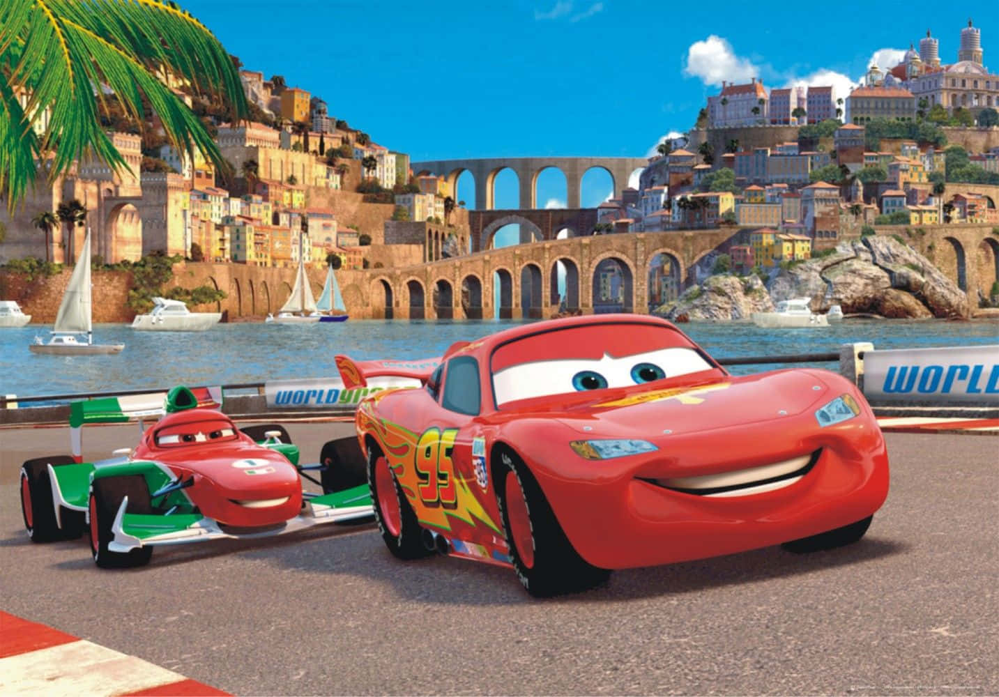 "Lightning McQueen and Mater Are Ready to Take on The World with Team Lightning"