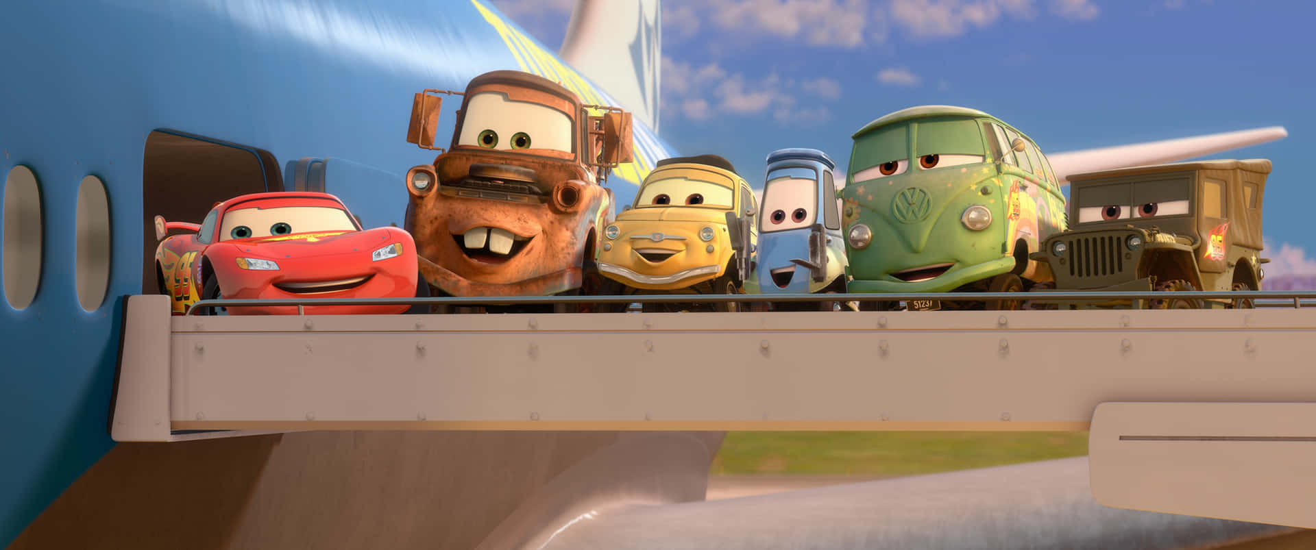 Relâmpagomcqueen E Mater Do Filme Carros 2 Da Disney-pixar.