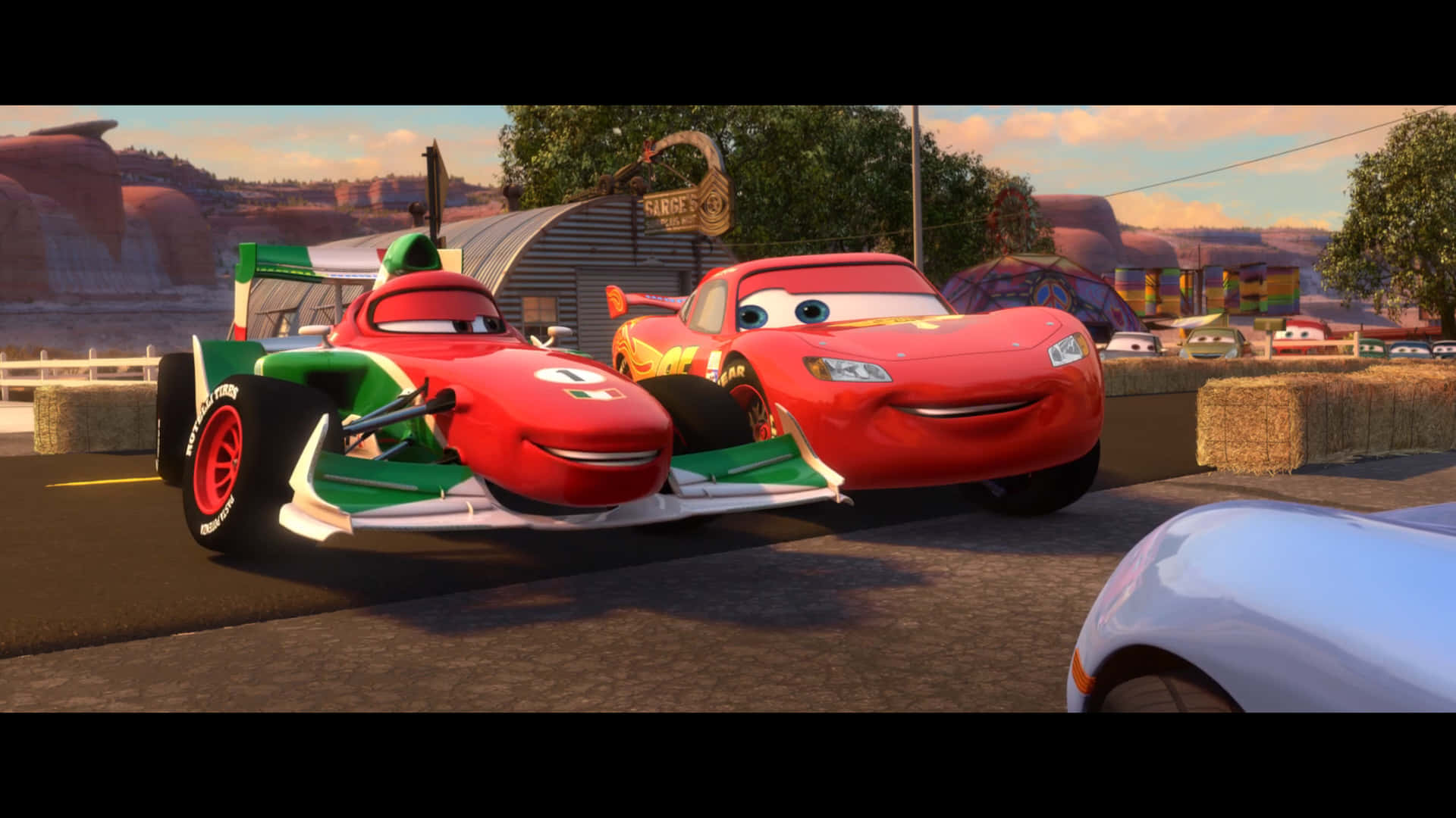 "Lightning McQueen takes on the World Grand Prix on the Road to Winning"
