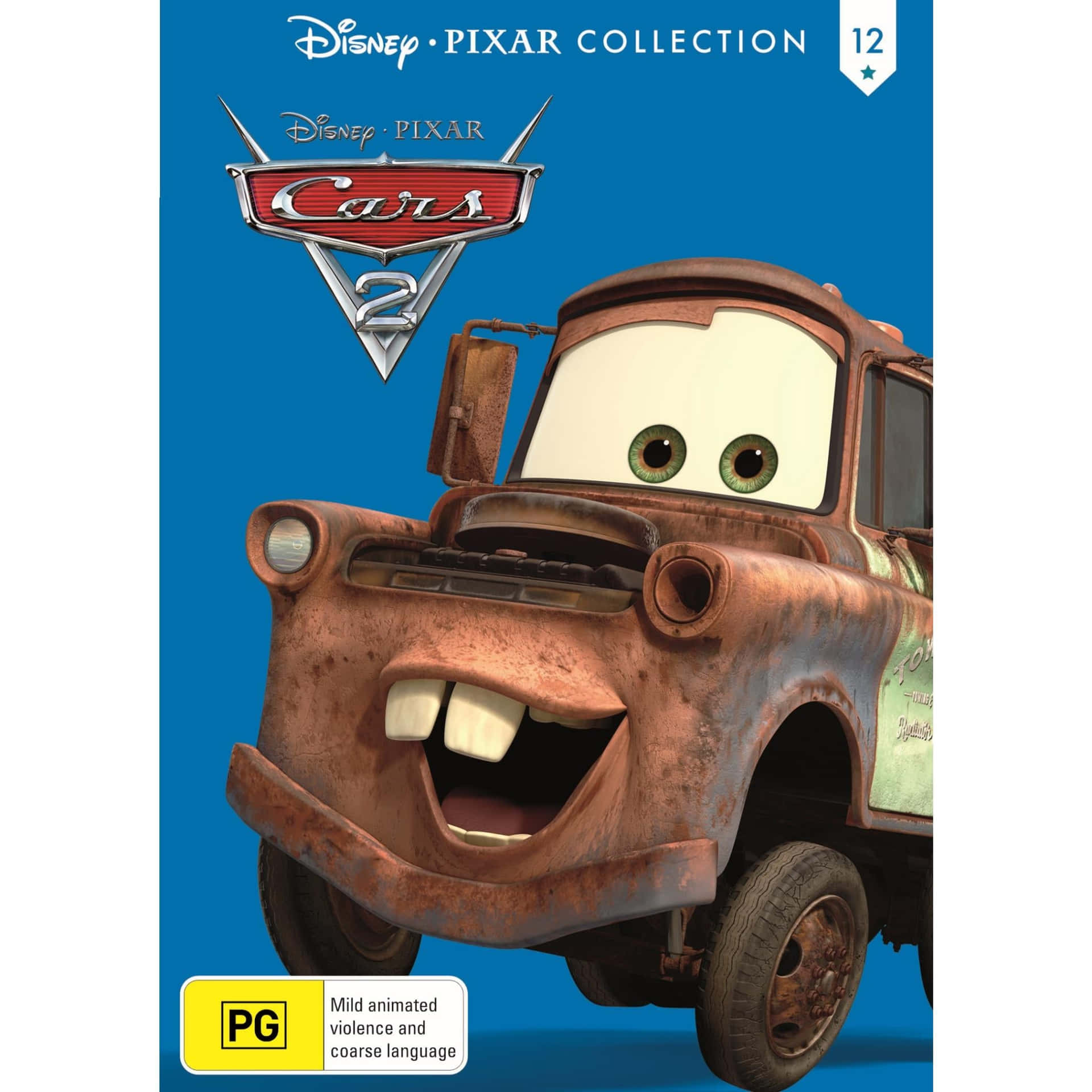 Lightning McQueen and Mater racing along the highway in Cars 2