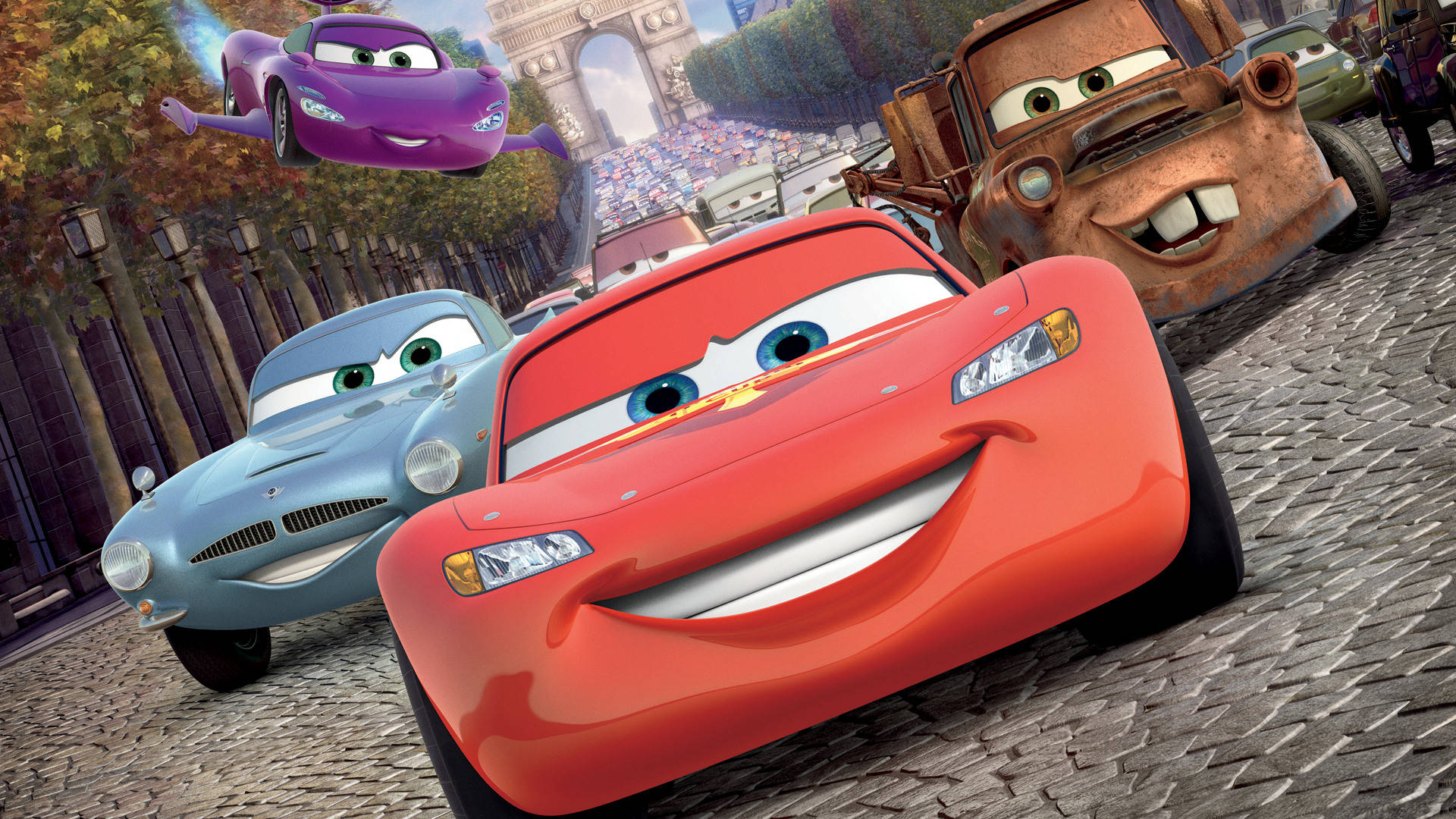 Cars 2 With Eiffel Tower Picture