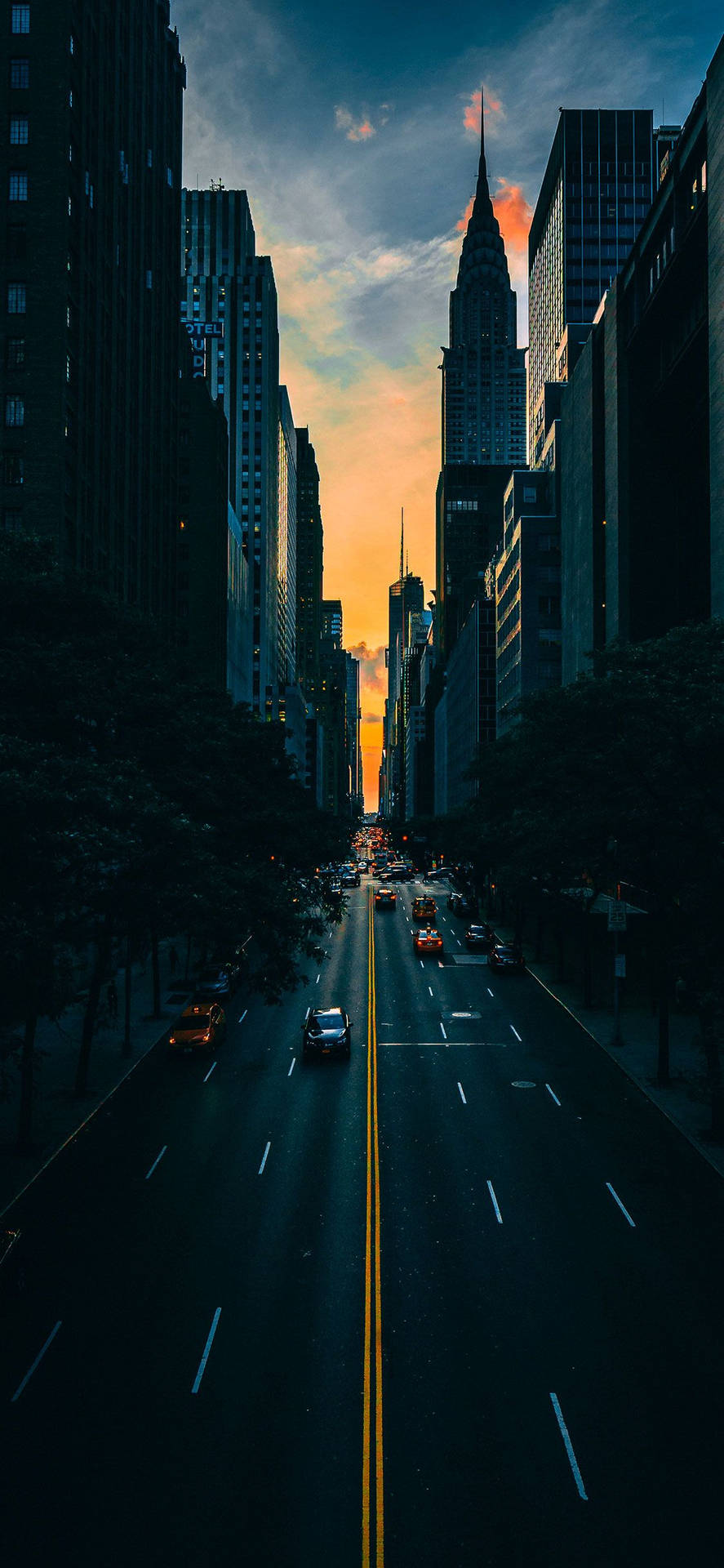 Autosfahren In New York City Iphone Wallpaper