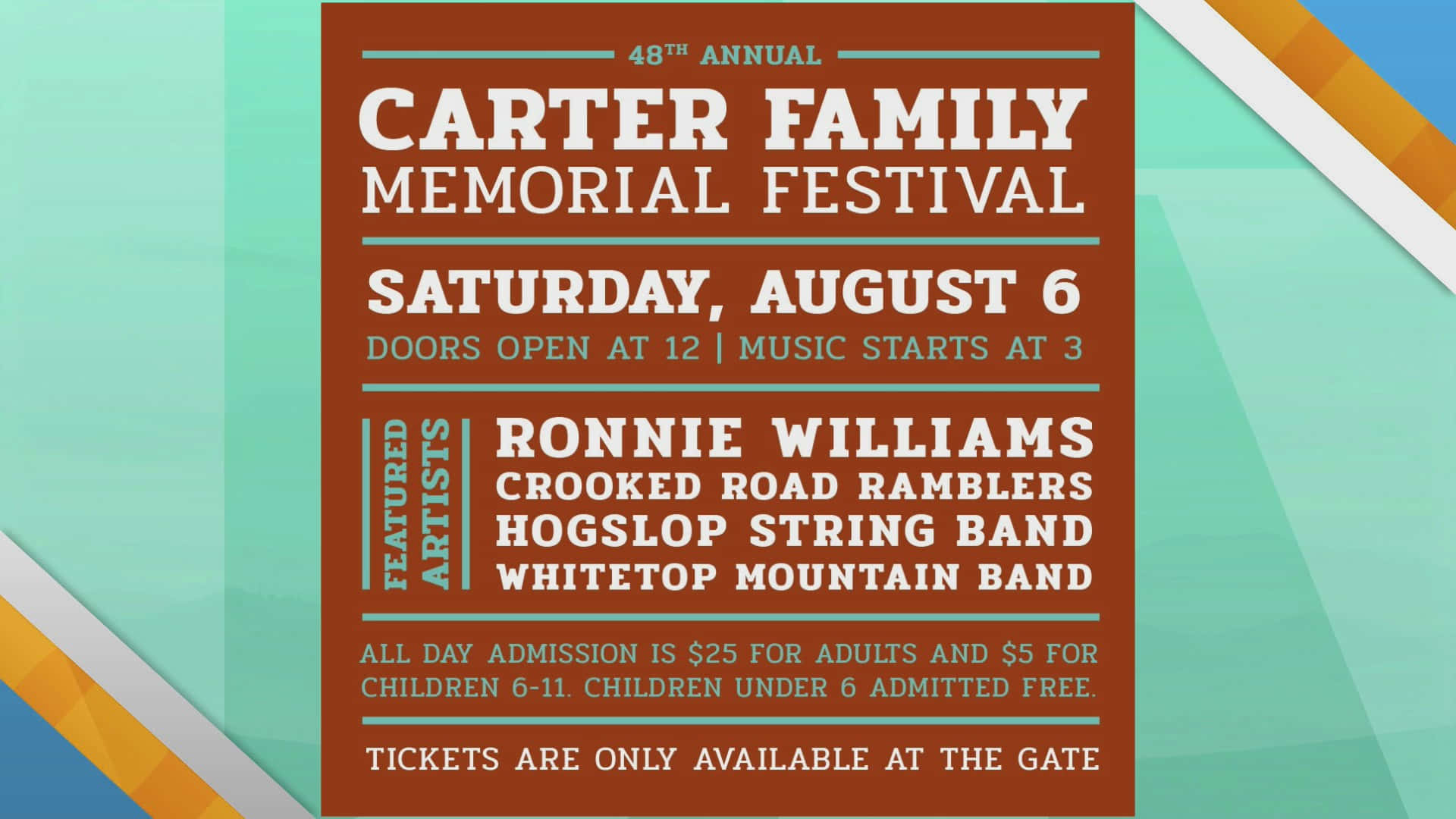 Carter Family Memorial Festival Wallpaper
