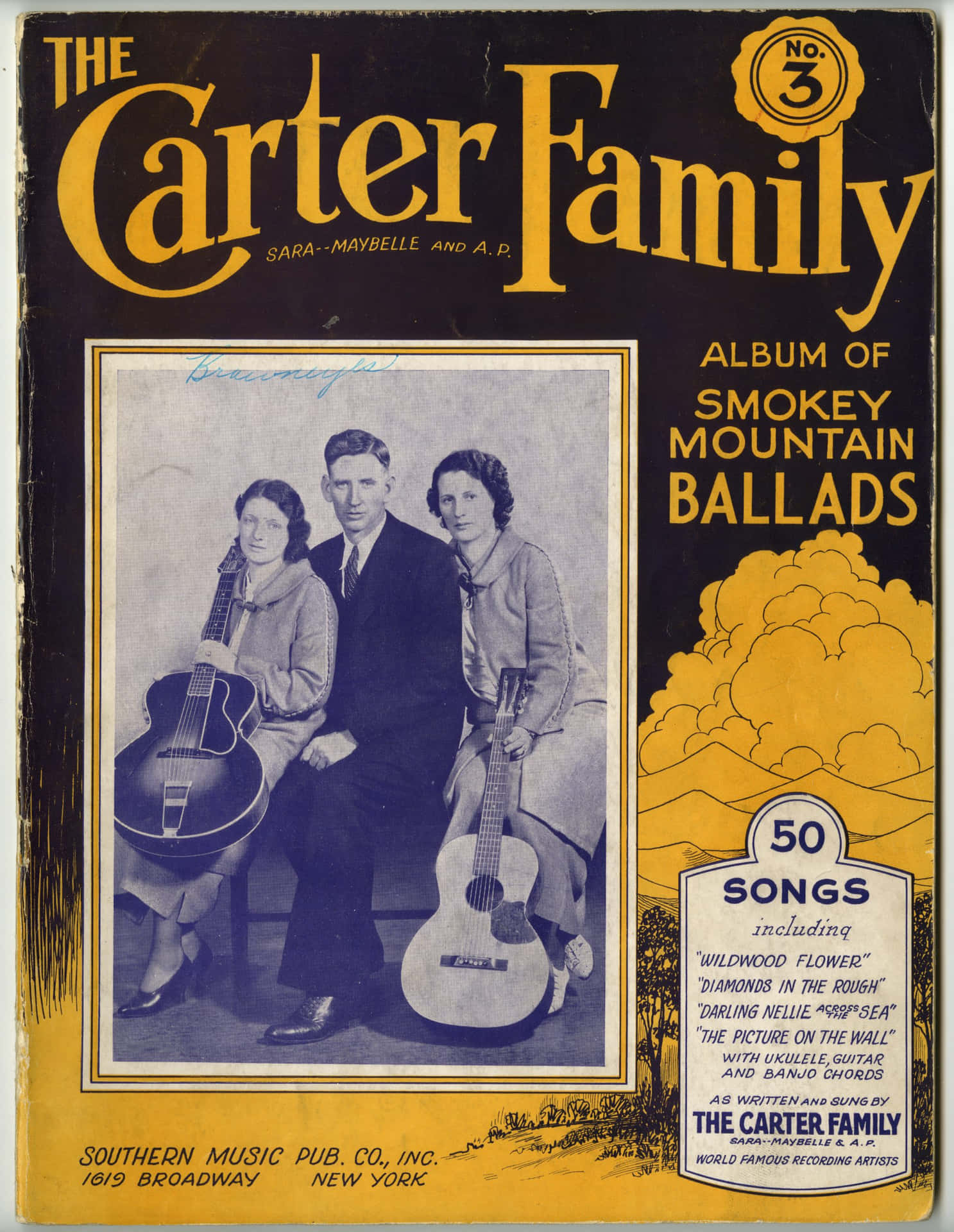 Pósterdel Álbum Vintage De La Familia Carter Fondo de pantalla