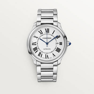 Relojredondo De Plata Cartier Fondo de pantalla