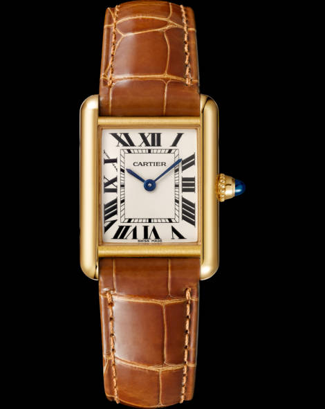 Elegant Cartier Leather Watch Wallpaper