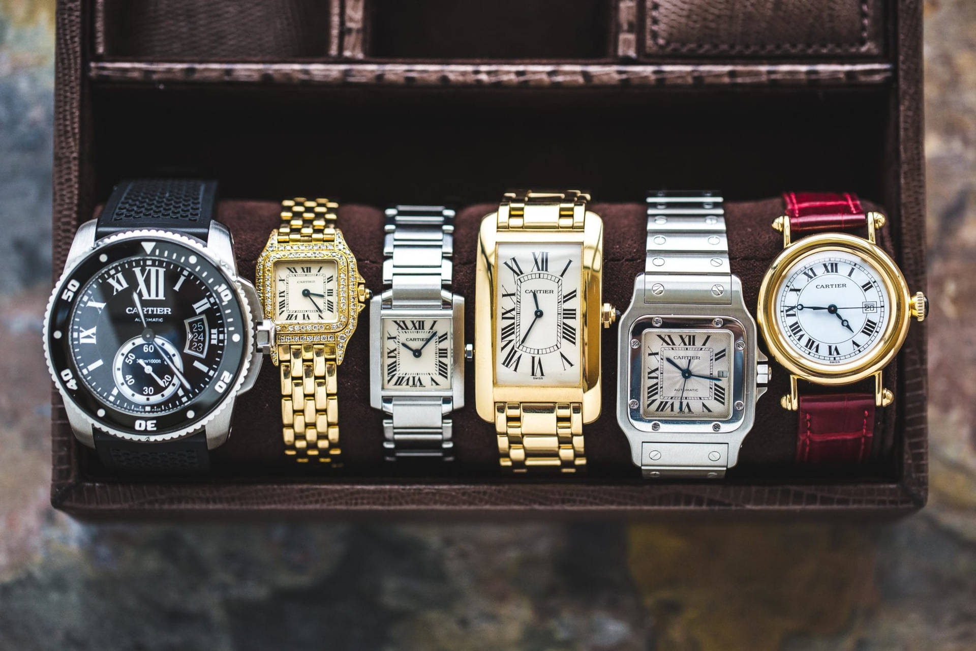 Variedadde Relojes Cartier Fondo de pantalla