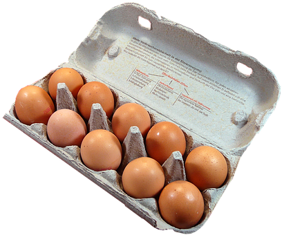 Cartonof Brown Eggs PNG