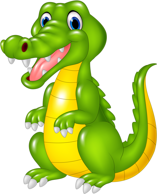 Download Cartoon A Cartoon Of A Crocodile | Wallpapers.com