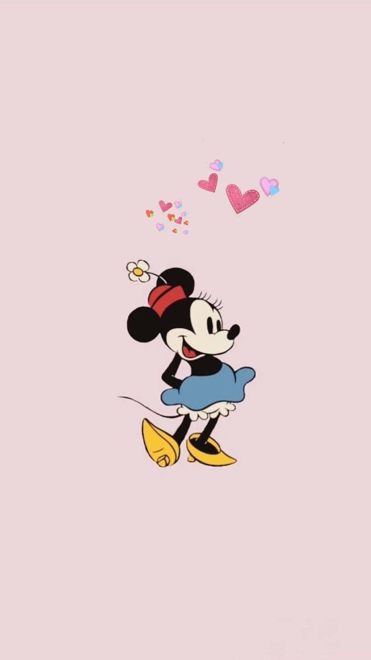 Cartoon Mickey Mouse Aesthetic Iphone Background