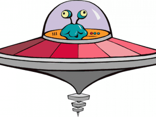 Cartoon Alien Spaceship PNG