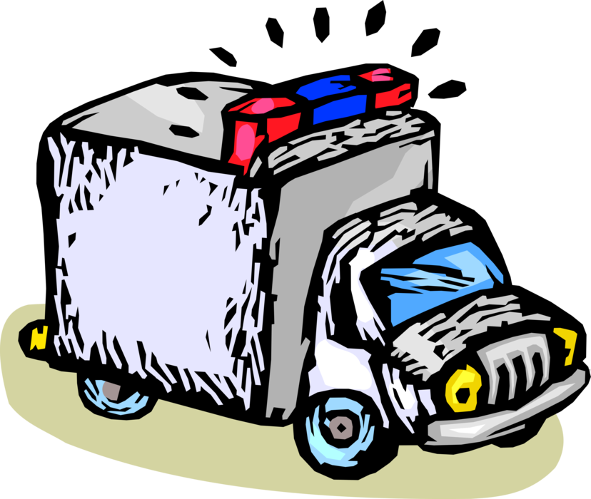 Cartoon Ambulance Illustration PNG