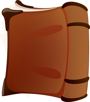 Cartoon Ancient Book Icon PNG