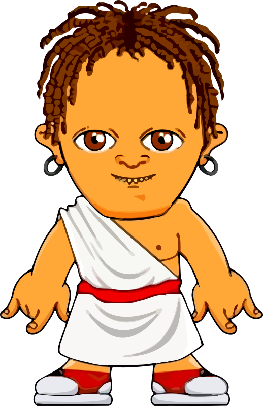 Cartoon Ancient Warrior Character.png PNG