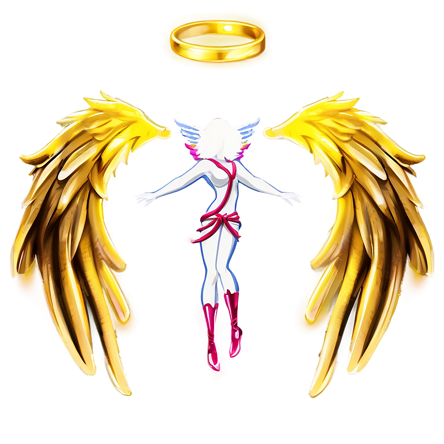 Cartoon Angel Wings Artwork Png Lth PNG