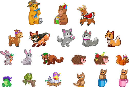Cartoon_ Animal_ Collection PNG