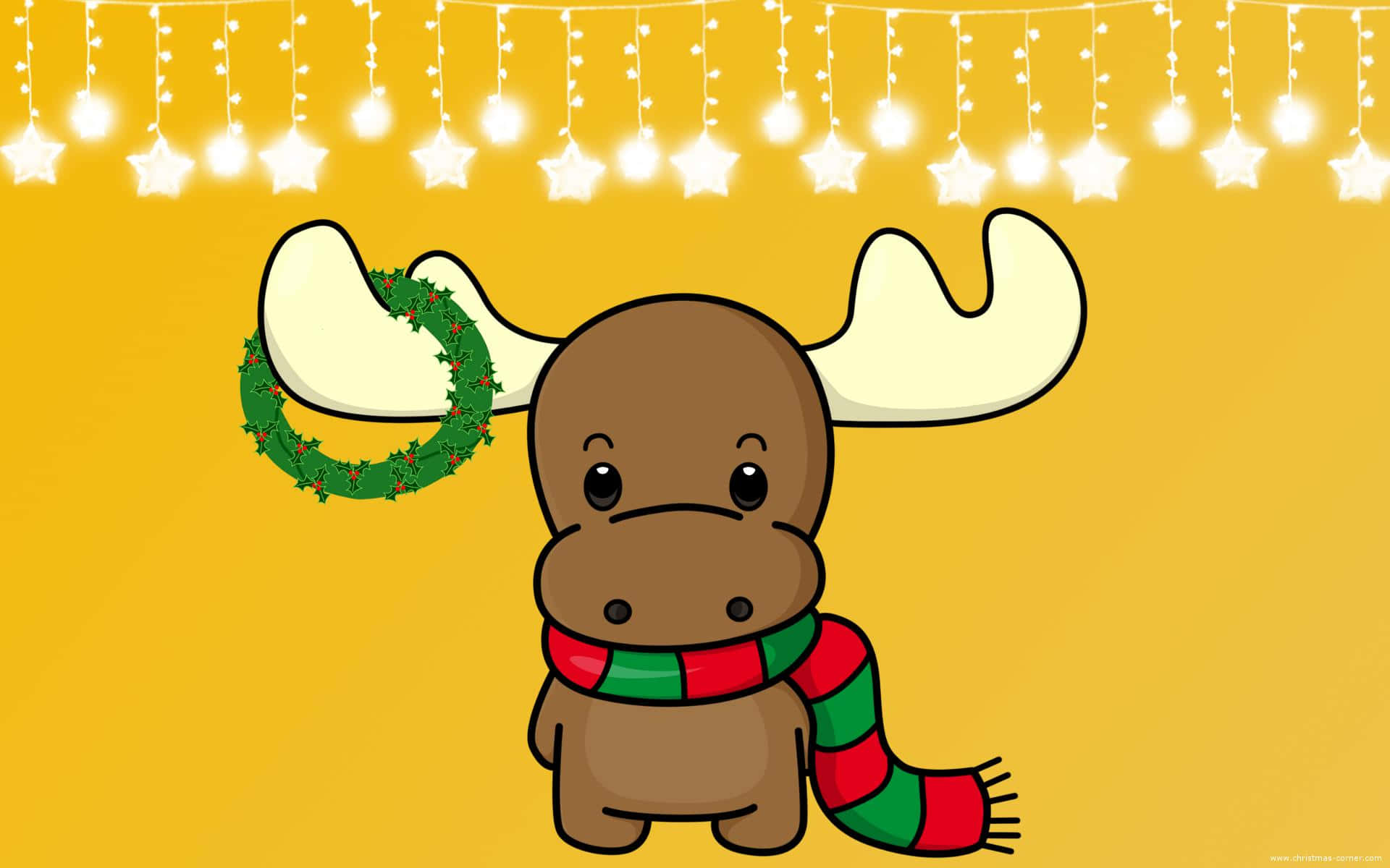 Cartoon Animal Reindeer Wallpaper