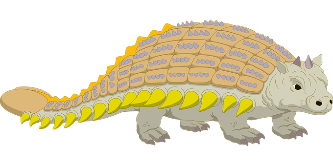 Cartoon Ankylosaurus Illustration PNG
