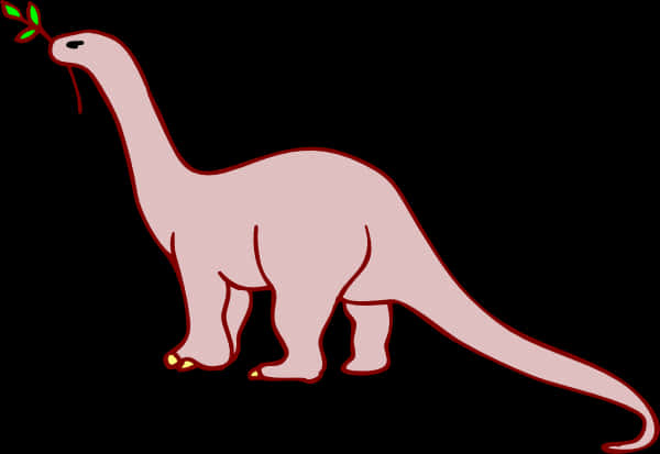 Cartoon Apatosaurus Illustration PNG