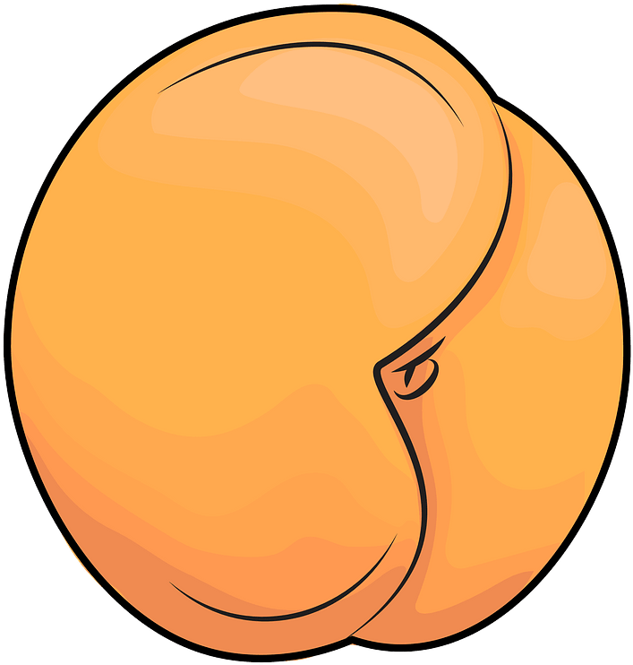 Cartoon Apricot Graphic PNG