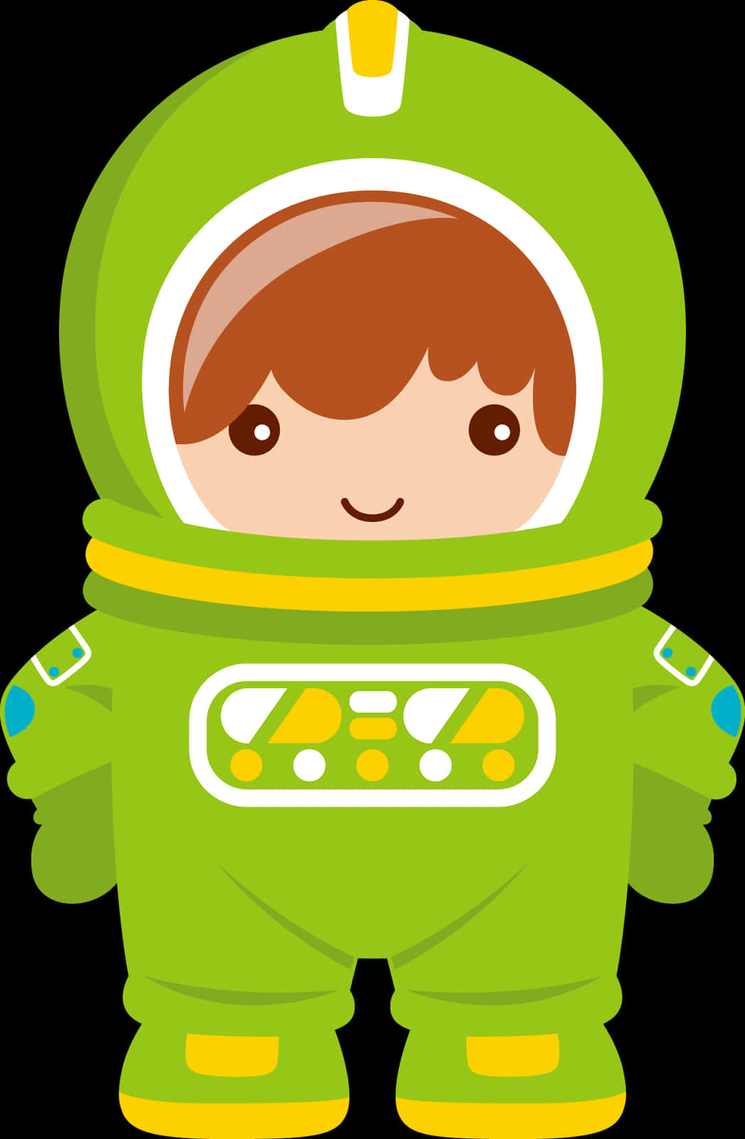 Cartoon Astronaut Character PNG