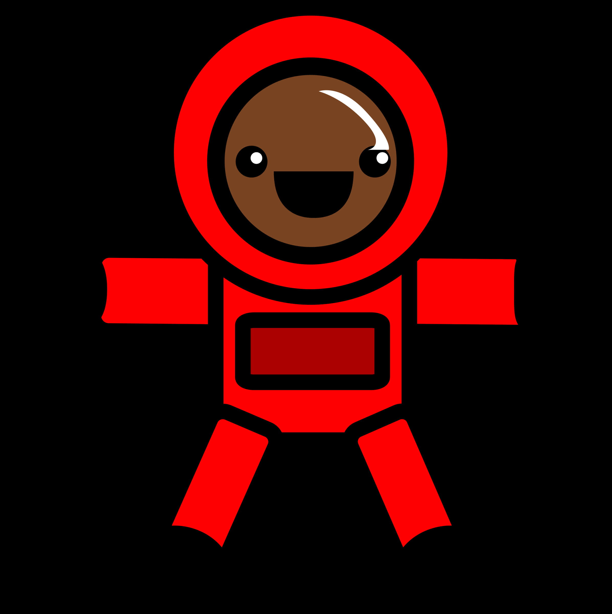 Cartoon Astronaut Character PNG