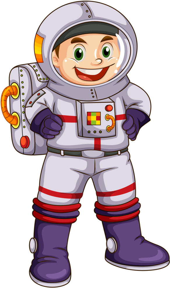 Cartoon Astronaut Smiling.png PNG