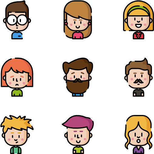 Cartoon Avatar Collection.png PNG