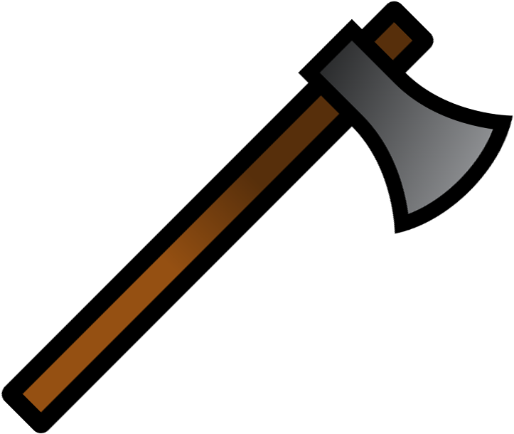 Cartoon Axe Illustration PNG