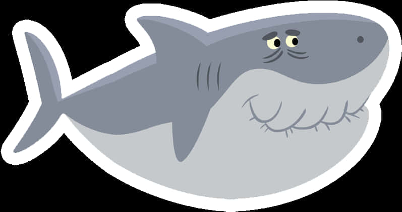 Cartoon Baby Shark Graphic SVG