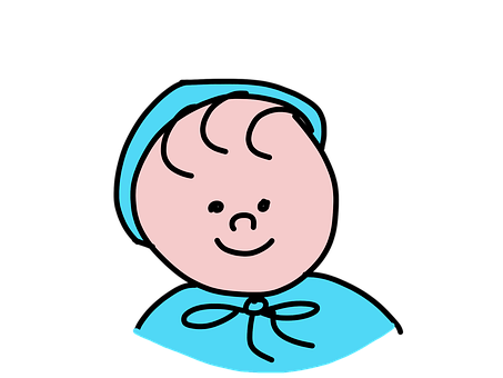 Cartoon Baby Smiling Graphic PNG