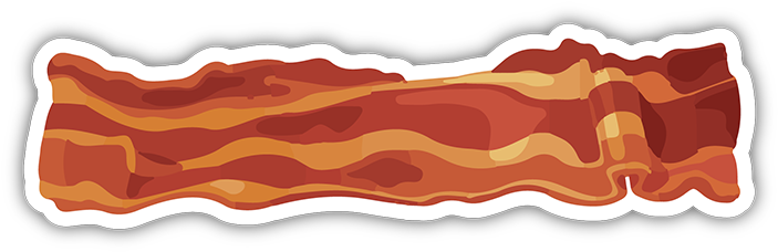 Cartoon Bacon Strip PNG