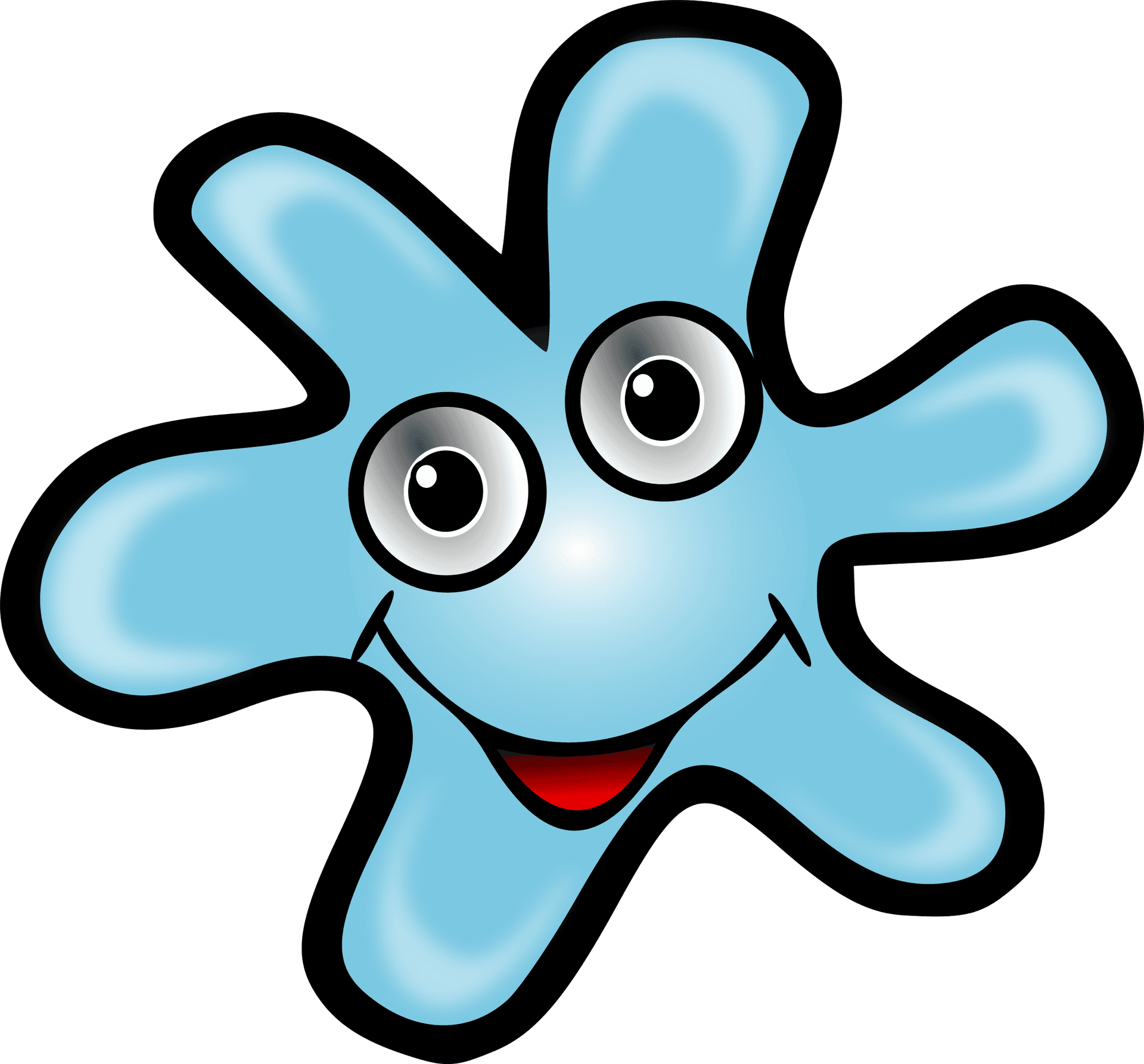 Cartoon Bacteria Character PNG