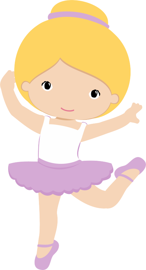Cartoon Ballerina Posing PNG