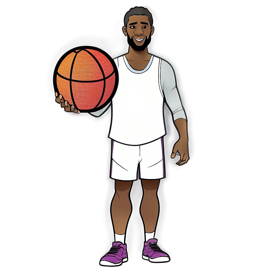 Cartoon Basketball Coach Png Aed15 PNG