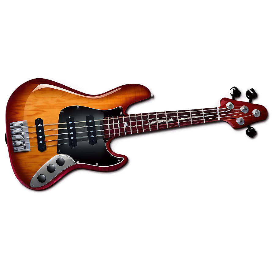 Cartoon Bass Guitar Png Smc27 PNG