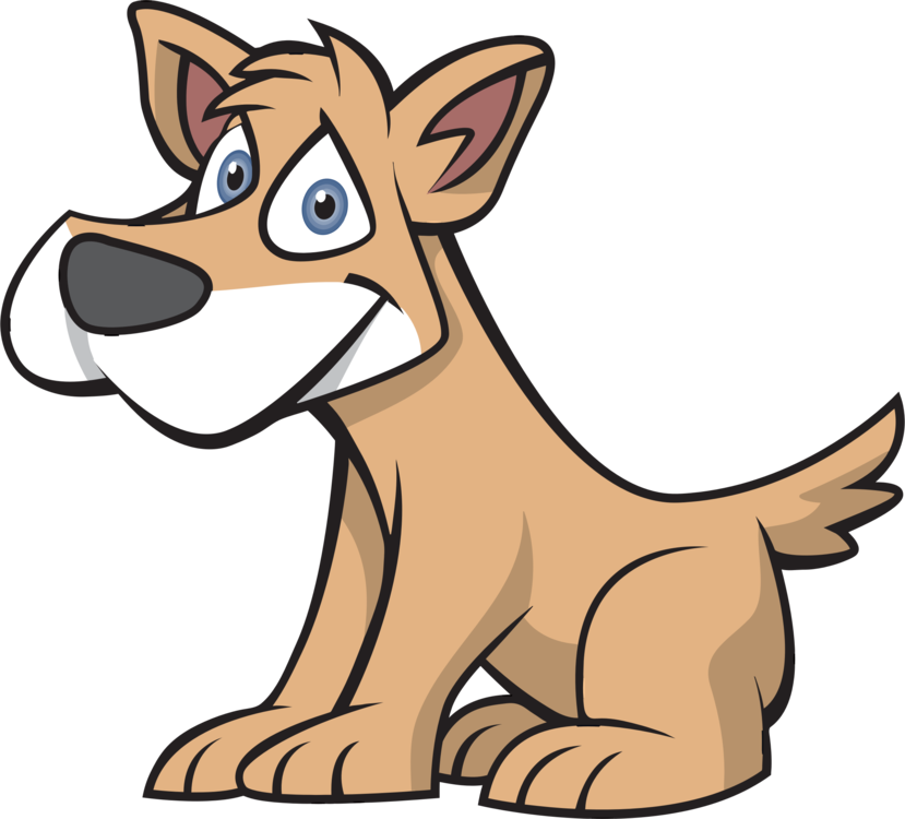 Cartoon Basset Hound Sitting PNG