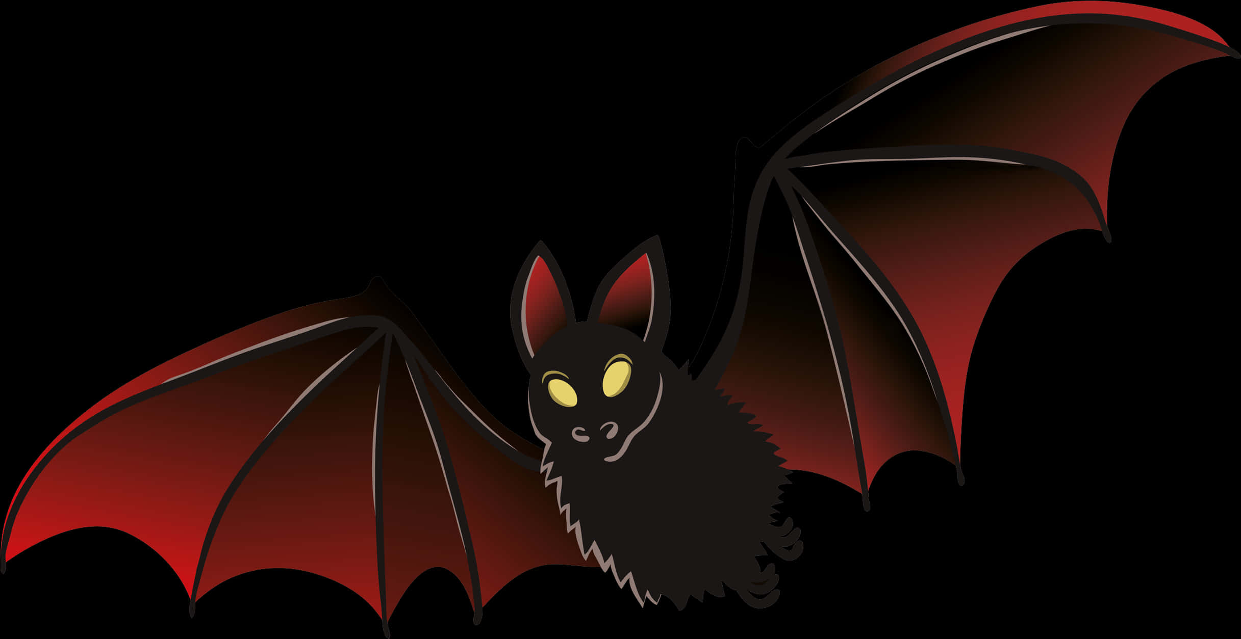 Cartoon Bat Illustration PNG